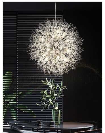 Candelabru Explosion Silver 600, 16 surse de iluminare