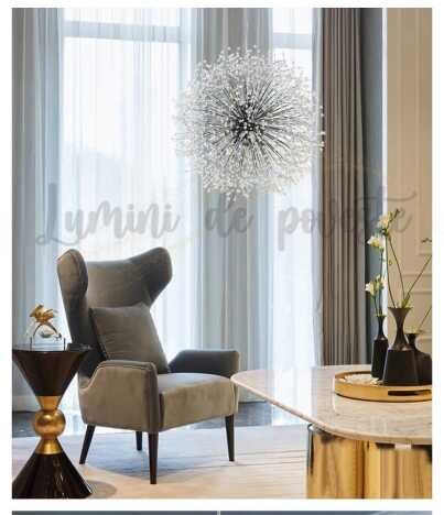 Candelabru Explosion Silver 600, 16 surse de iluminare